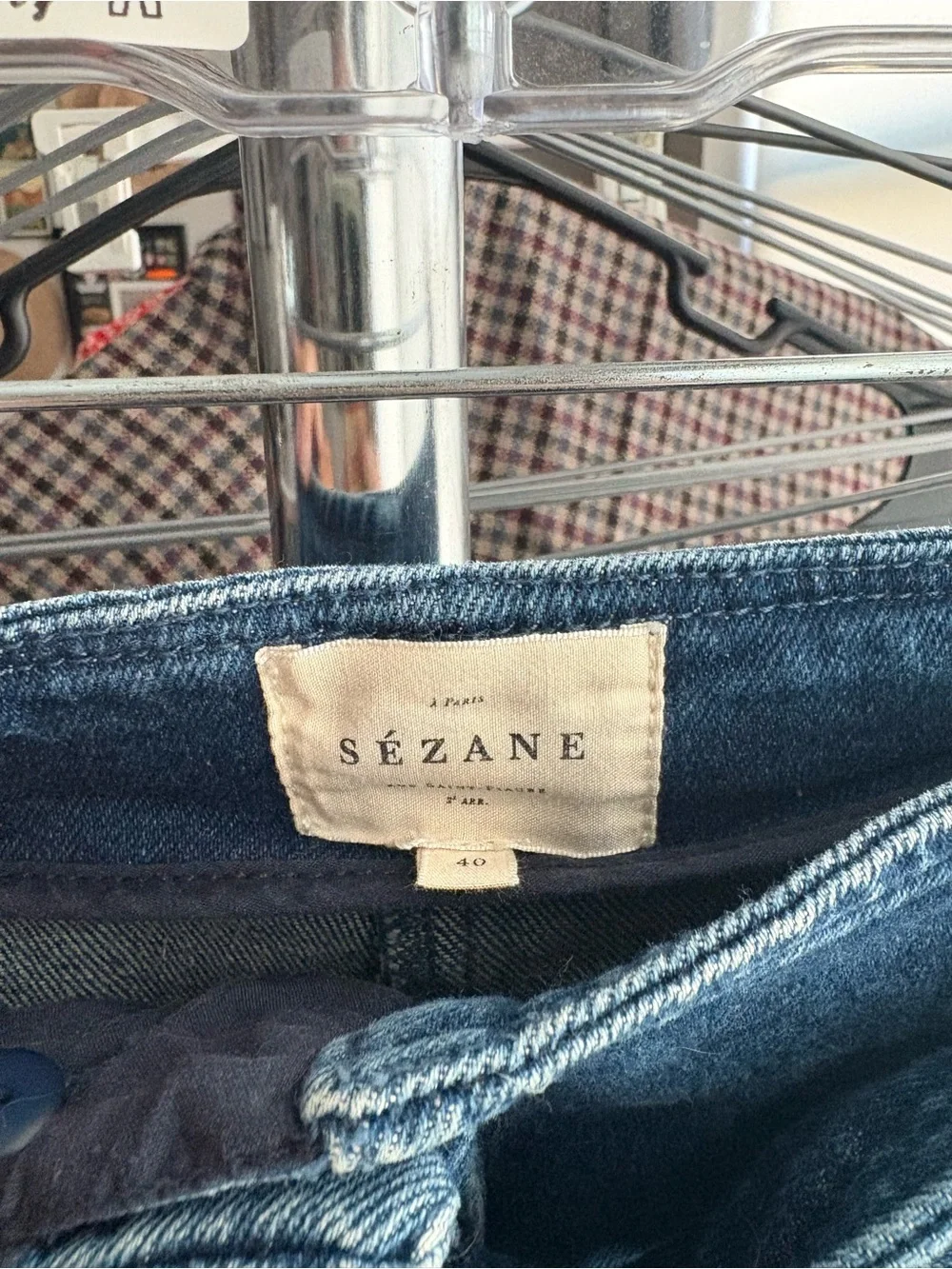 Sezane Rome Shorts in Denim